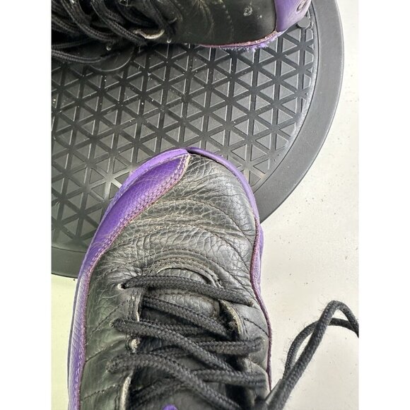 Air Jordan 12 Field Purple Retro Size 4y GS Sneakers Black 2023 153265-057 - Picture 9 of 10
